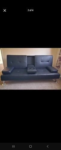 Sofa bed leather fits 3 - sofa,