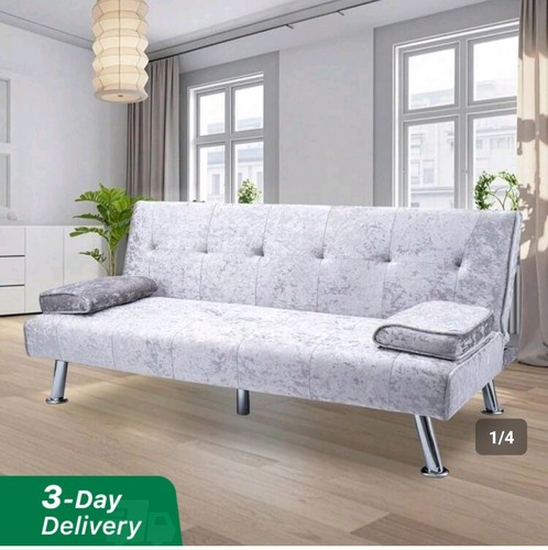 Sofa bed faux leather - sofa,