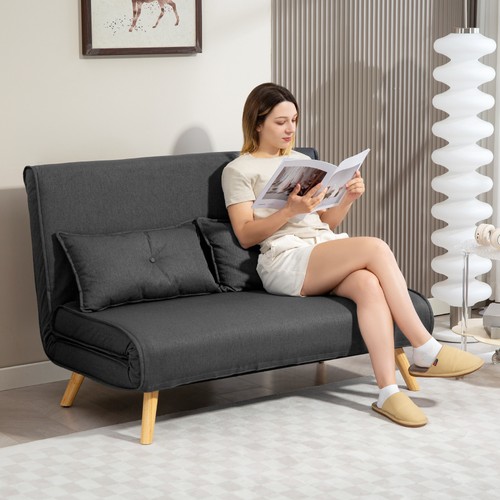 Homcom click clack sofa bed - clack, bed,