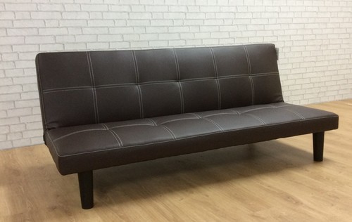 Single faux leather - single, bed
