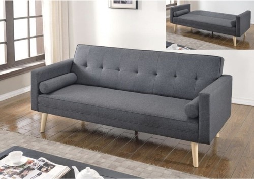 Click clack grey sofa - clack, bed