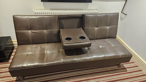 Click clack sofa bed brown - sofa/bed,