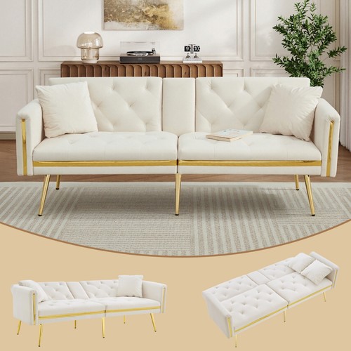Modern velvet sofa bed - modern,