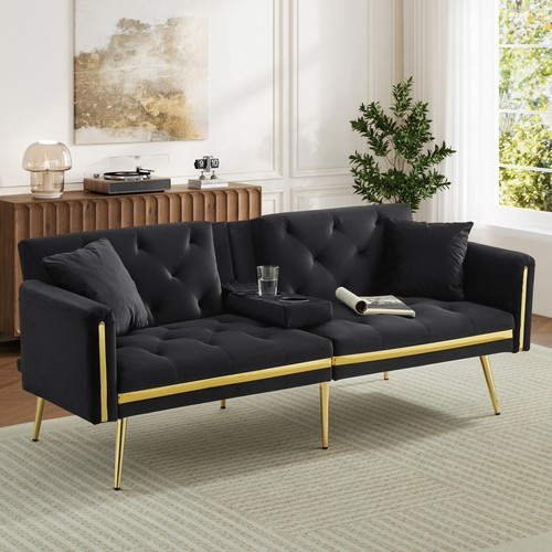 Modern velvet sofa bed - velvet,