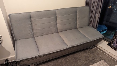 Fabric sofa bed - fabric, recliner